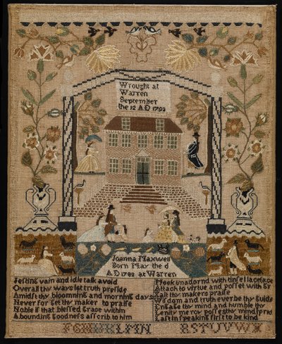 Sampler, 1793 by Joanna Maxwell